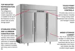 Victory Refrigeration RSA-3D-S1-EW-HC Refrigerator, Reach-in