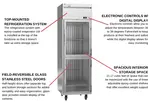 Victory Refrigeration VERSA-1D-HG-HC Refrigerator, Reach-in