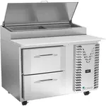 Victory Refrigeration VPPD46HC-2 Refrigerated Counter, Pizza Prep Table