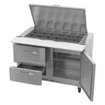 Victory Refrigeration VSPD48HC-18B-2 Refrigerated Counter, Mega Top Sandwich / Salad Un