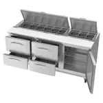 Victory Refrigeration VSPD72HC-18-4 Refrigerated Counter, Sandwich / Salad Unit