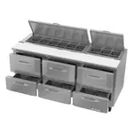 Victory Refrigeration VSPD72HC-18-6 Refrigerated Counter, Sandwich / Salad Unit