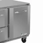 Victory Refrigeration VURD48HC-2 Refrigerator, Undercounter, Reach-In