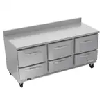 Victory Refrigeration VWRD72HC-6 Refrigerated Counter, Work Top
