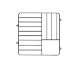 Vollrath PM1211-3 Dishwasher Rack, Plates