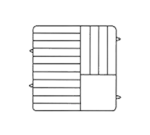 Vollrath PM1510-5 Dishwasher Rack, Plates