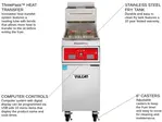 Vulcan 1TR45C Fryer, Gas, Floor Model, Full Pot