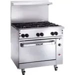 Vulcan 36C-6BN Range, 36" Restaurant, Gas