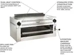 Vulcan 36RB-N Salamander Broiler, Gas