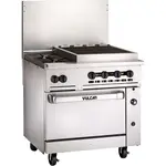 Vulcan 36S-2B24CBN Range, 36" Restaurant, Gas