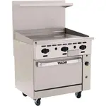 Vulcan 36S-36GT Range, 36" Restaurant, Gas