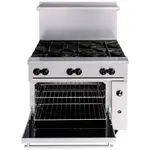 Vulcan 36S-6BP Range, 36" Restaurant, Gas