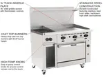 Vulcan 48S-2B36GT Range, 48" Restaurant, Gas