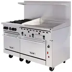 Vulcan 60SC-4B36GT Range, 60" Restaurant, Gas