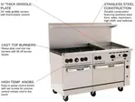 Vulcan 60SS-6B24GT Range, 60" Restaurant, Gas