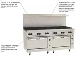 Vulcan 72CC-12B Range, 72" Restaurant, Gas