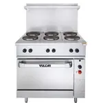 Vulcan EV36S-2FP24G208 Range, 36" Restaurant, Electric