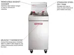 Vulcan LG300 Fryer, Gas, Floor Model, Full Pot