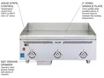 Vulcan VCCG36-IS Griddle, Gas, Countertop