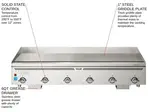 Vulcan VCCG72-IS Griddle, Gas, Countertop