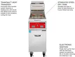 Vulcan VFRY18 Fryer, Gas, Floor Model, Full Pot