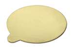WHALEN PACKAGING Portion Pad, 5", Gold/Silver, Paper, Round, Whalen Packaging WPBULB4GS