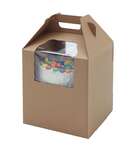 WHALEN PACKAGING Cake Carrier, 16” x 16” x 18”, Kraft, Paperboard ,E-Flute, (10/Case), Whalen Packaging WPTC1618KE