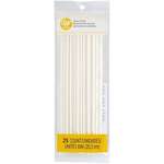 WILTON ENTERPRISES INC Lollipop Treat Sticks, 8 In., White, 25 Ct., Wilton 1912-9320