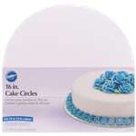 WILTON ENTERPRISES INC Cake Board, 16", White, Cardboard, Circle, 6 Pack, Wilton 2104-160