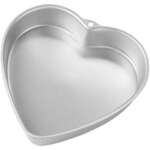 WILTON ENTERPRISES INC Heart Shape Cake Pan, 9" X 2", Aluminum, Wilton 2105-5176