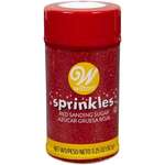 WILTON ENTERPRISES INC Sprinkles, Red, 1.8 Oz, Jumbo, Hanging Tube, Nonpareils, Wilton.com #710-9971