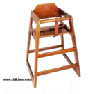 Winco CHH-104 High Chair, Wood