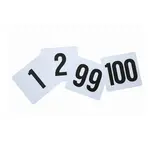 Winco TBN-100 Table Numbers Cards