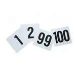 Winco TBN-100 Table Numbers Cards