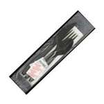 WINSIGHT INTERNATIONAL/VERDE Cutlery Pack, Heavyweight, Black, Plastic, 6-Piece, (250/Case), Winsight HWPS6BK