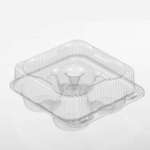 WNA COMET WEST-ACCESS PARTNERS Muffin Container, Clear, Hinged, 4-Pack (250/Case) WNA  PPK2116