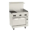 Wolf C36C-2B24G Range, 36" Restaurant, Gas