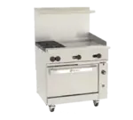 Wolf C36C-2B24G Range, 36" Restaurant, Gas