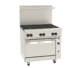 Wolf C36C-6B Range, 36" Restaurant, Gas