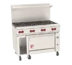 Wolf C48C-8B Range, 48" Restaurant, Gas