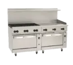 Wolf C72CC-6B36GT Range, 72" Restaurant, Gas