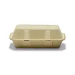 ARVESTA (DISPOSABLES) Zume Eco Friendly, 100% Virgin Plant Fiber/Wood Pulp Rectangular Clamshell 9 X 6" (125 Pack) (250 Per Case)